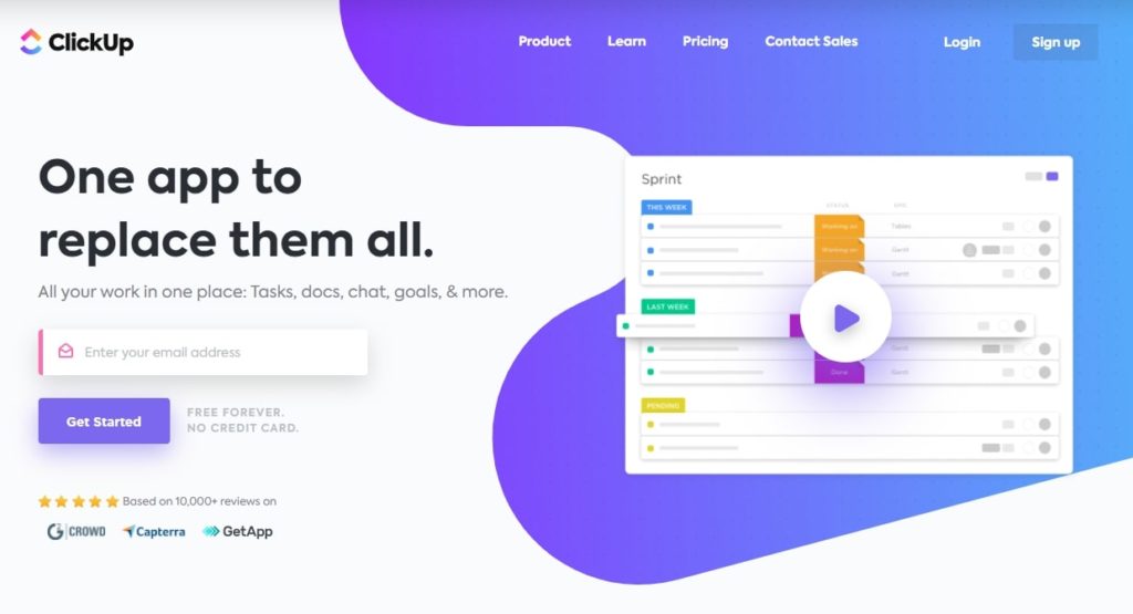 ClickUp - All-in-one work management tool