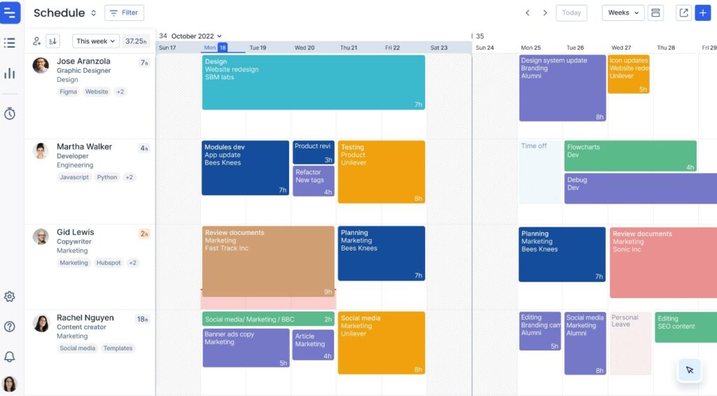 Float — resource scheduling and capacity planning tool