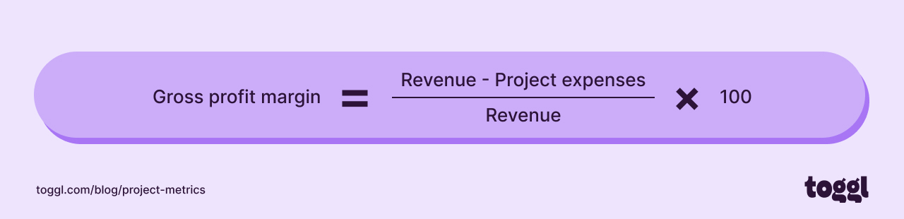 Gross profit margin formula