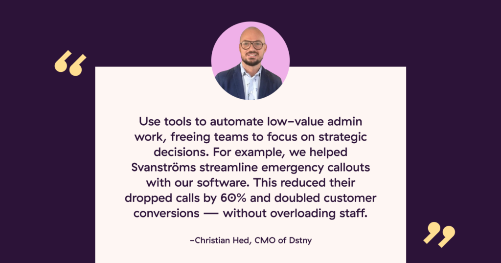 Christian Hed quote on employee burnout