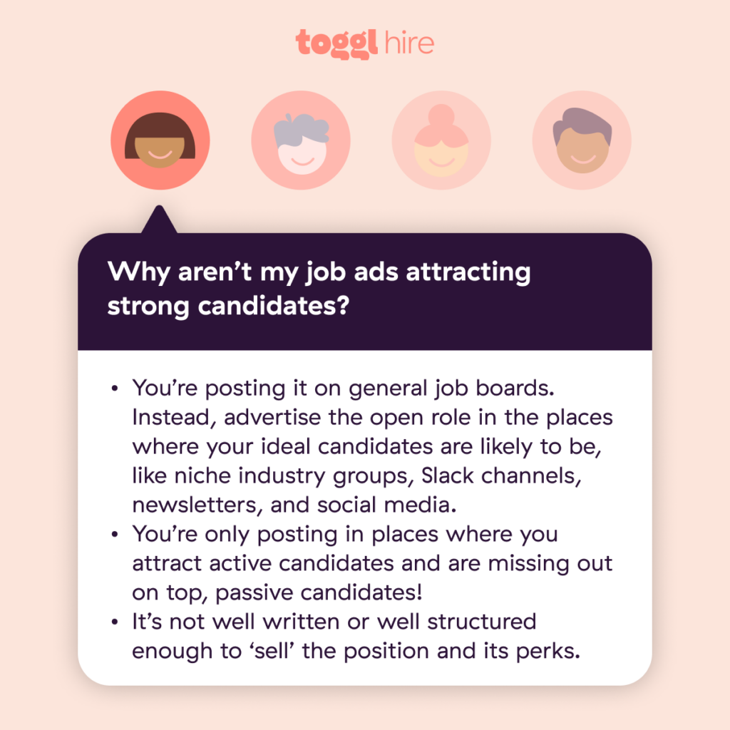 Common mistakes with job advertisements