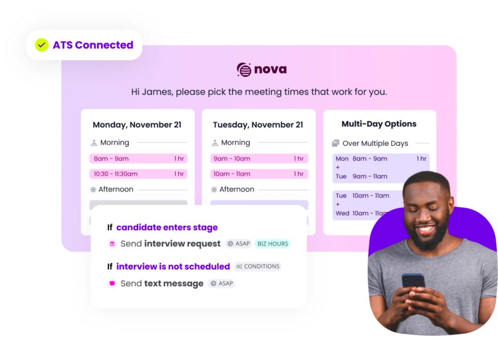 Automat interview scheduling