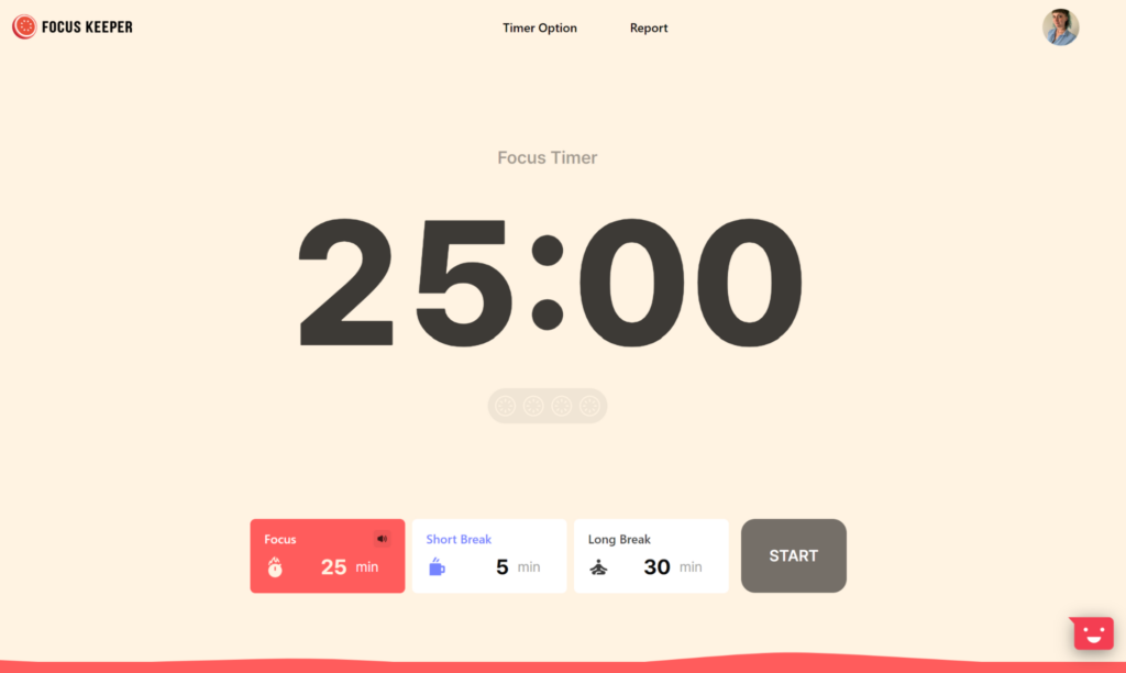 Focus Keeper pomodoro timer