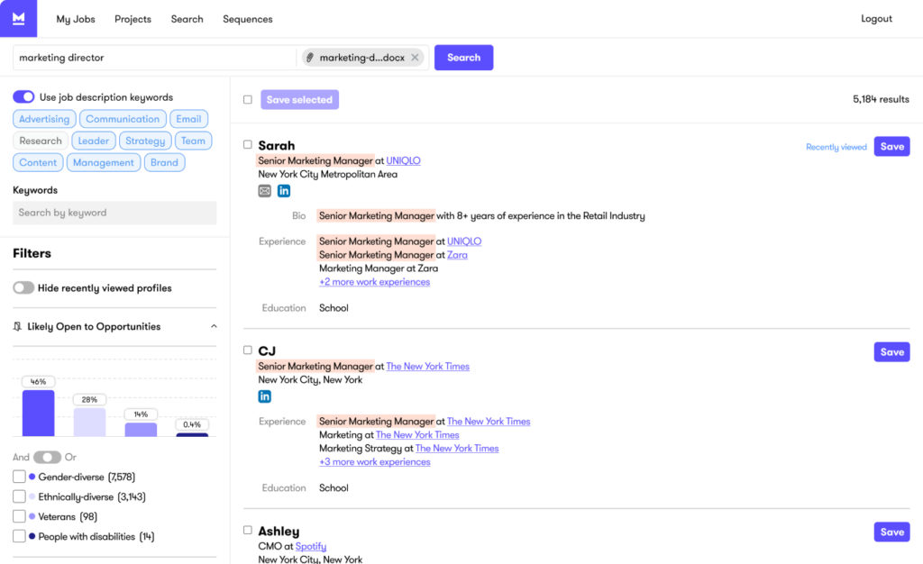 Mogul AI powered recruitment software