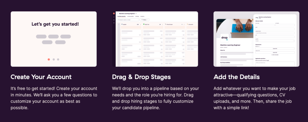 Toggl Hire applicant tracking system