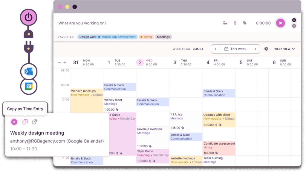 Toggl Track timesheets